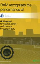 BAM Gold Award for H&S 2012