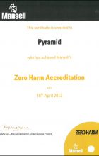 Mansell Zero Harm Accreditation 2012